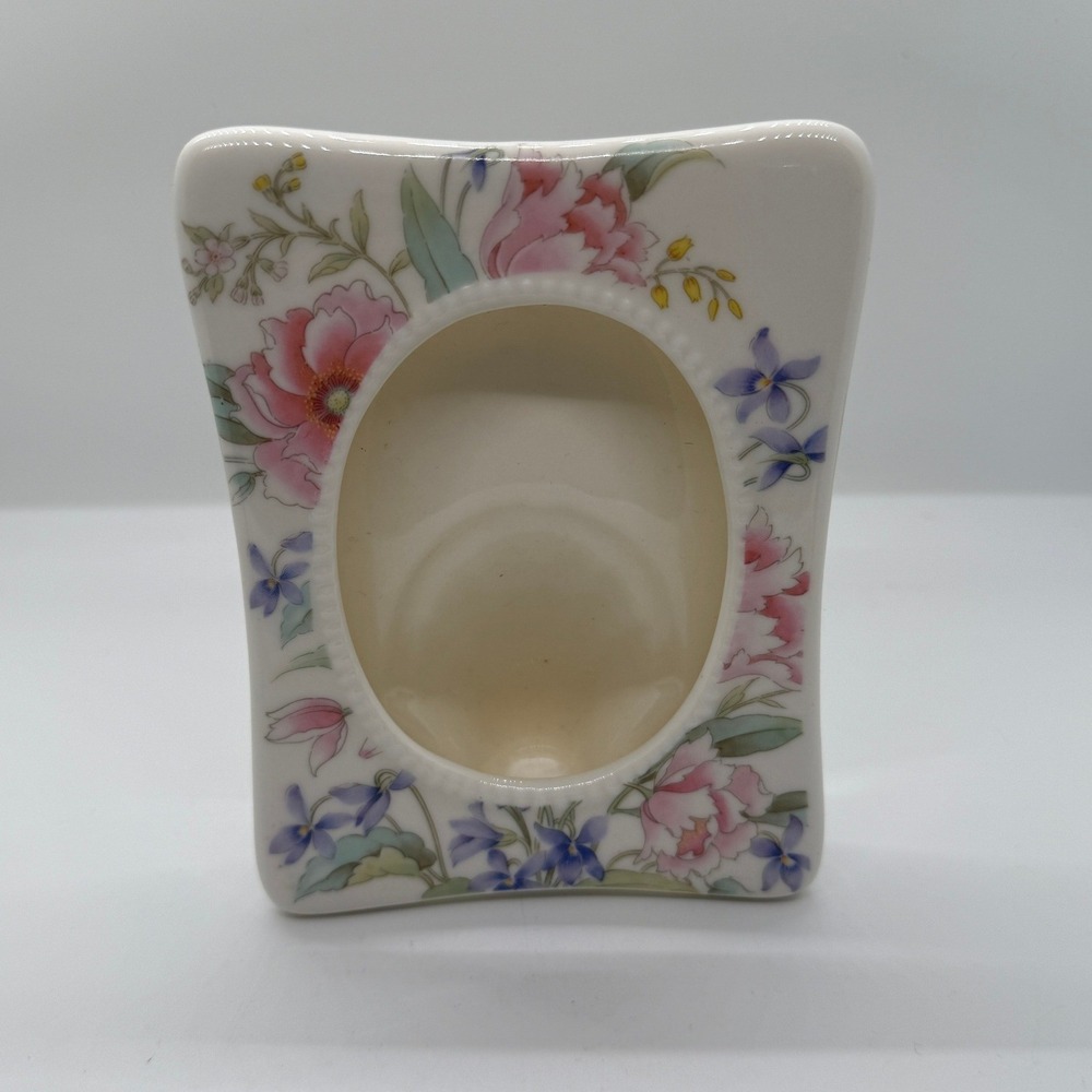 Vintage Floral Fine China Picture Frame Japan